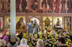 Божественная Литургия на праздник Успения Божией матери 2015 год. Херувимская песнь
