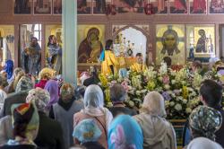 Божественная Литургия на праздник Успения Божией матери 2015 год. Великий Вход
