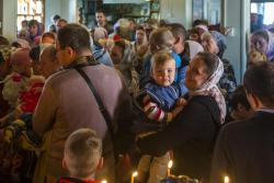 Служба на Преображение Господне 2015 год. Причастие