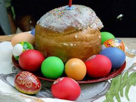 Кулич и яйца