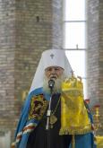 Первая служба под сводами храма. Проповедь владыки
