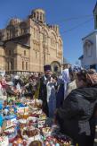 Великая Суббота. Освящение пасок и куличей на нашем приходе