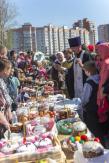 Великая Суббота. Освящение пасок и куличей на нашем приходе